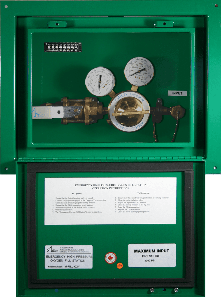 Amico Product: Recessed Emergency Oxygen Inlet Station (High Pressure)