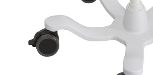 Roll stand locking casters