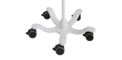 Roll stand base with 5 casters