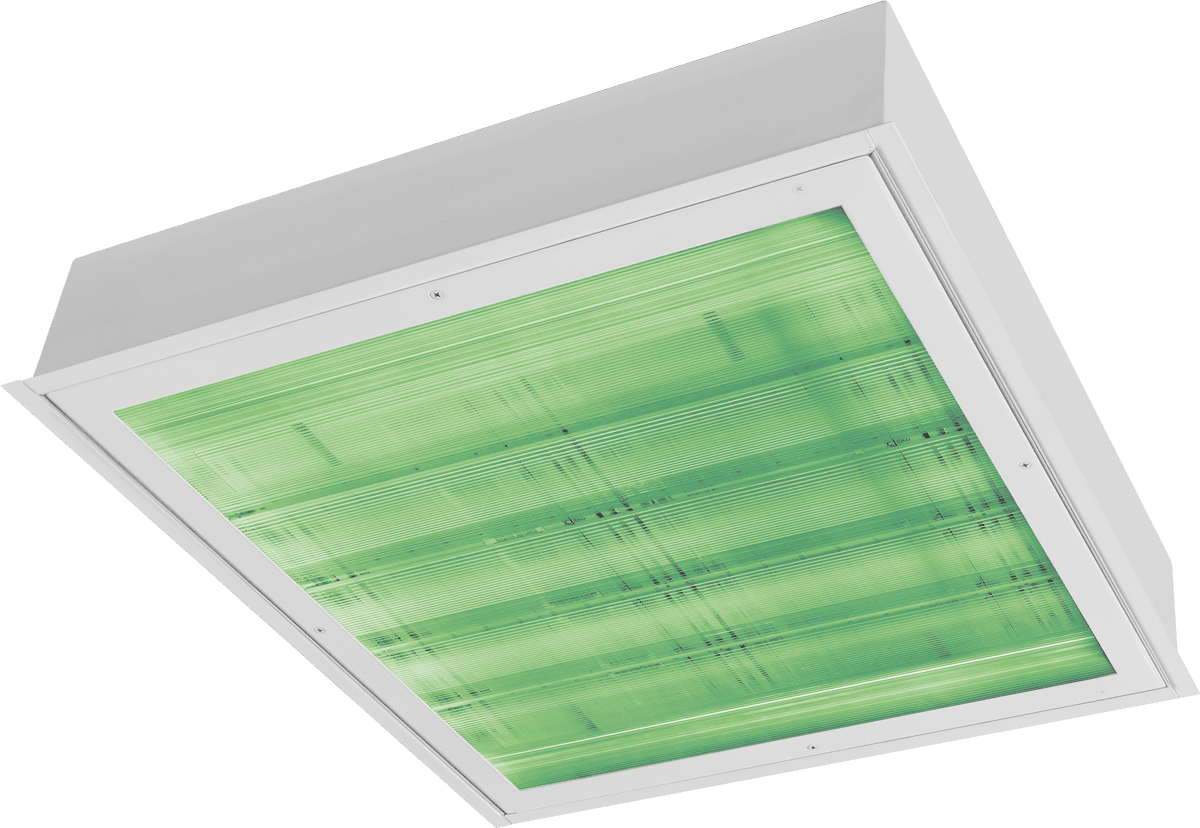 Main product image for Amico's Lights Solar Surgical 2' x 2' Luminaire Green and White