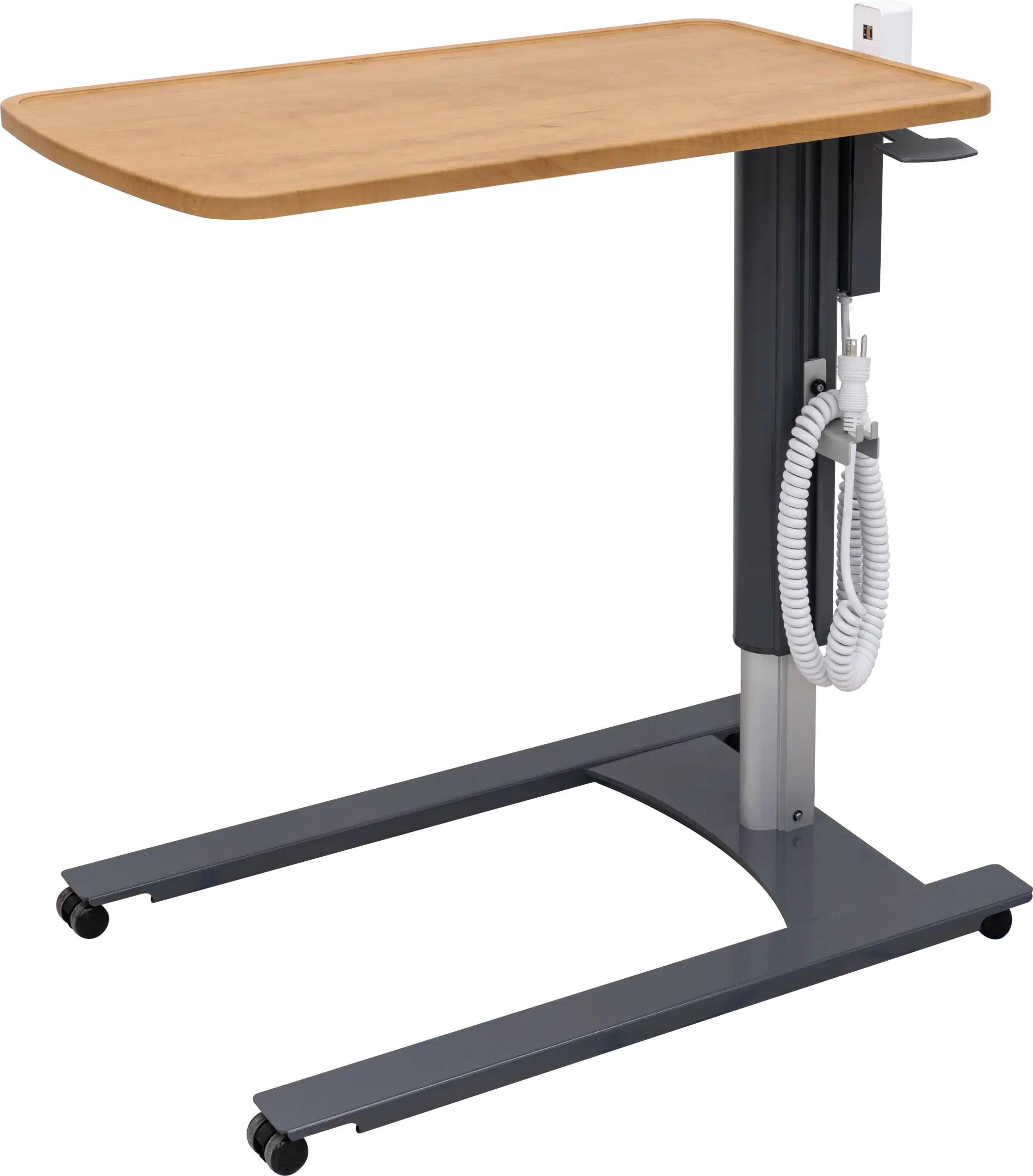 Amico Product: Overbed Table with Charging Station