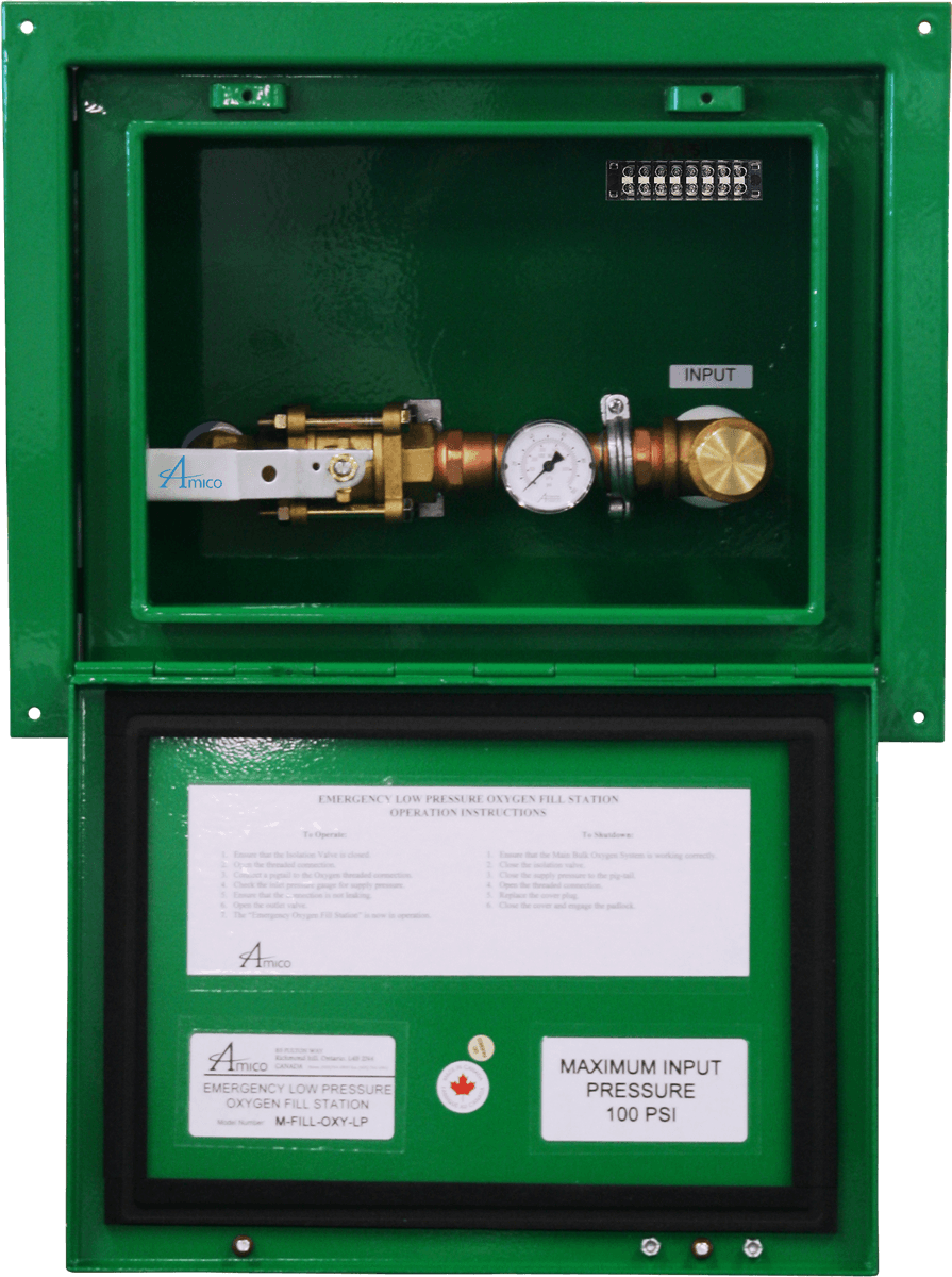 Amico Product: Recessed Emergency Oxygen Inlet Station (Low Pressure)