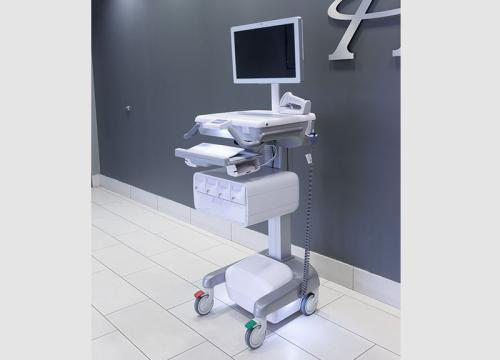 Hummingbird LCD-AIO-Tablet Powered Electric Lift cart Smart Drawers HMA-SDRW-B-410