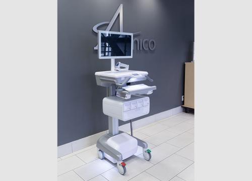Hummingbird LCD-AIO-Tablet Powered Electric Lift cart Smart Drawers HMA-SDRW-B-410